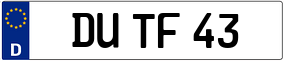 Truck License Plate